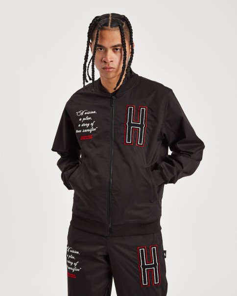 Hoodrich Og Pulsjakke Sort/hvit/litchi