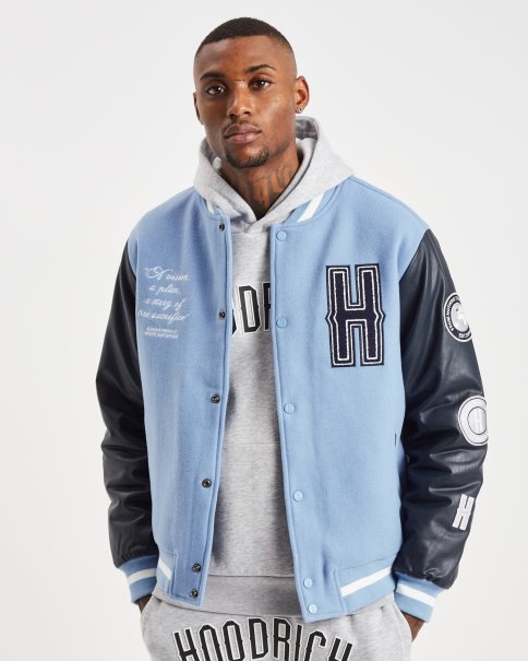 Hoodrich Rolig Blå/marine/slee Og Varsity Jakke
