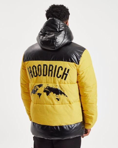 Gul/svart Hoodrich Og Klikkjakke