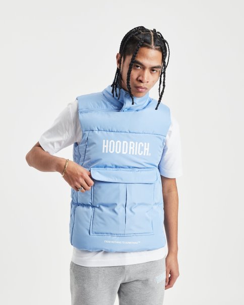 Og Astro V2 Gilet Baby Blå/hvit Hoodrich