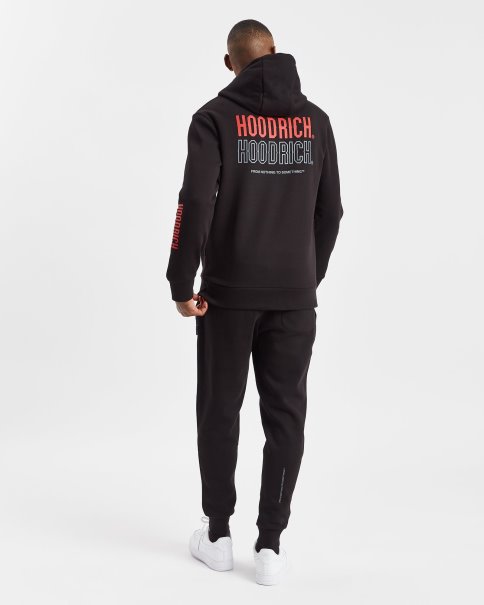 Sort/lychee/jernport Og Overbrand Treningsdress Hoodrich