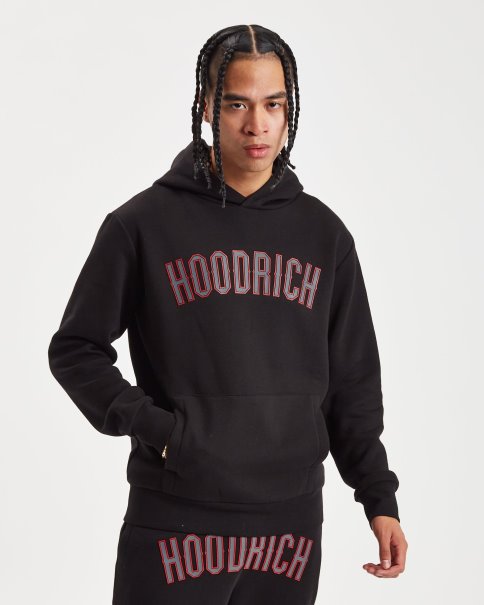 Hoodrich Sort/lychee/jernport Og Essence Hettegenser