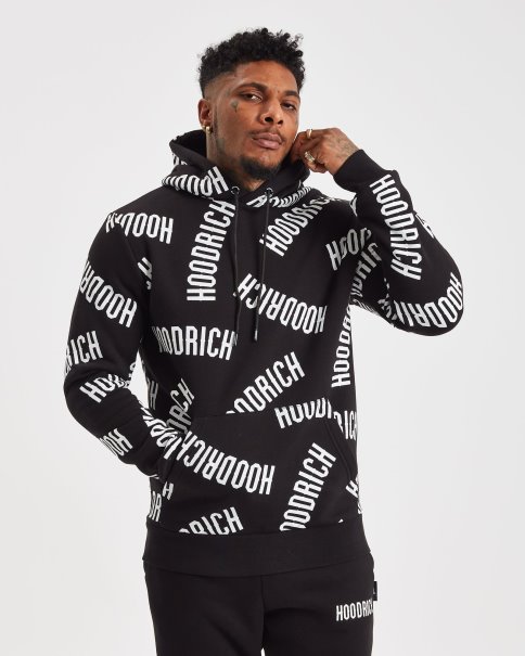 Hoodrich Sort/hvit Og Repro Hettegenser