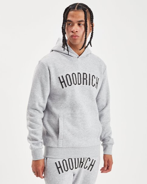 Hoodrich Gråmelert/hvit/svart Og Essence Hettegenser