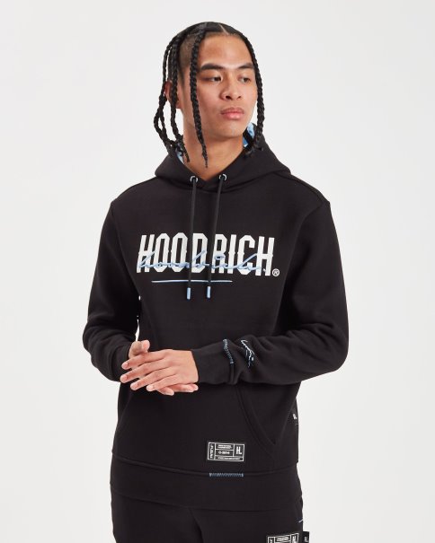 Hoodrich Og Blend Hettegenser Svart/rolig Blå