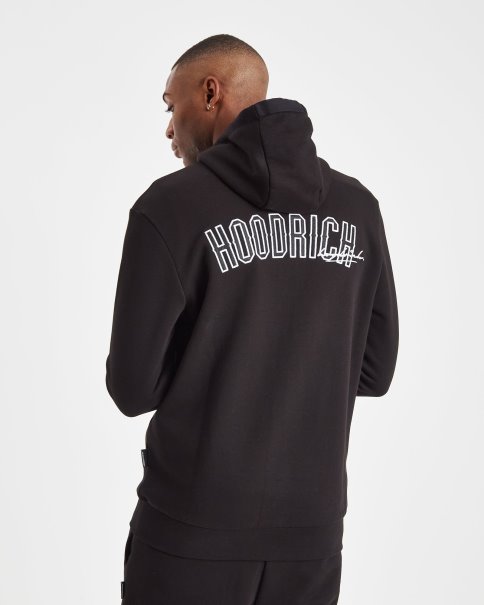 Hoodrich Og Stack Zip Hoodie Svart/hvit