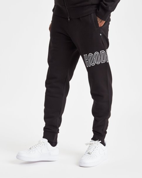 Sort/hvit Og Stack Joggers Hoodrich