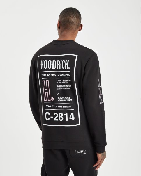 Sort/hvit/rosa Hoodrich Og Akira V6 Genser