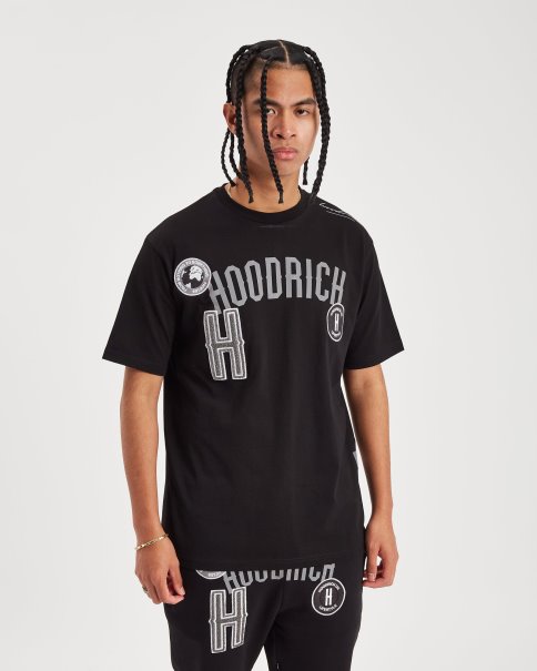 Hoodrich Og Pacific T-skjorte Svart/refleks/sludd