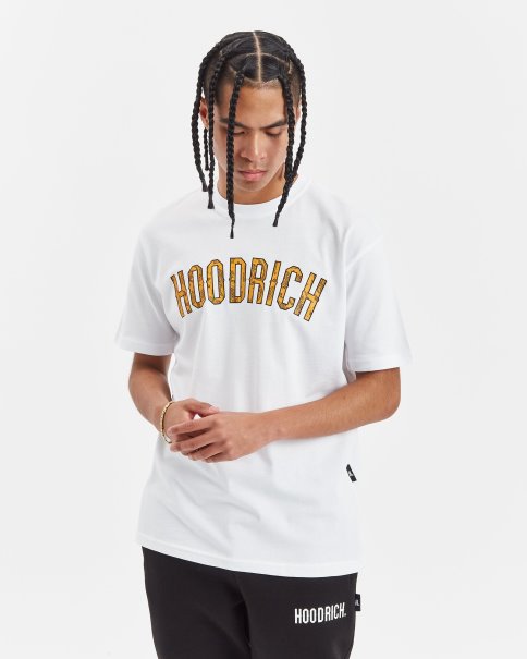 Hvit/svart/gul Hoodrich Og Paisley T-skjorte