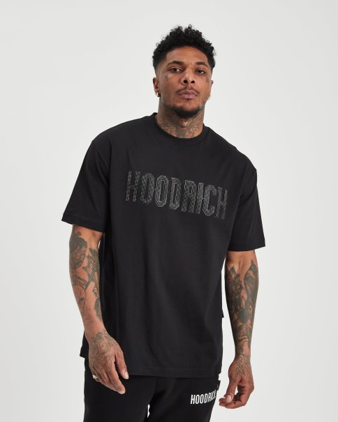 Sort/hvit Og Pigg T-skjorte Hoodrich