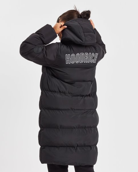 Sort/hvit Og Sia Longline Jakke Hoodrich