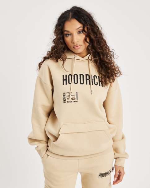 Irish Cream/black/brunette Hoodrich Og Frenzy Hettegenser