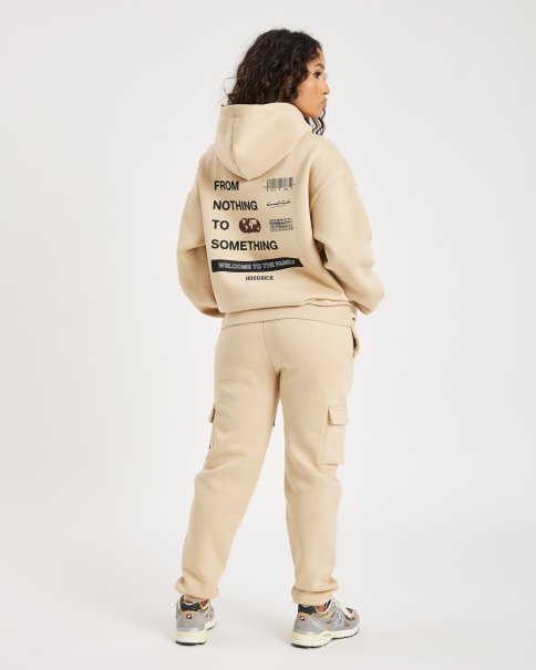 Irish Cream/black/brunette Hoodrich Og Frenzy Cargo Joggere
