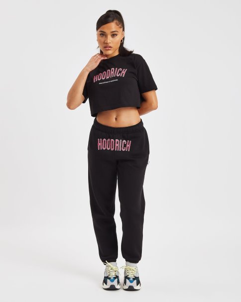 Hoodrich Og Breeze Joggers Sort/hvit/rosa
