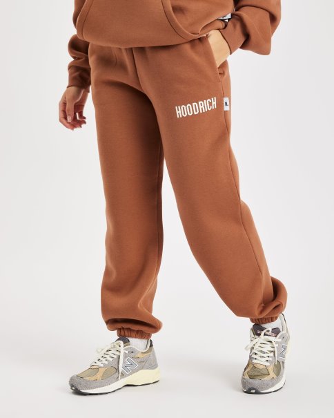 Brun/krem Og Storm Liten Logo Joggers Hoodrich