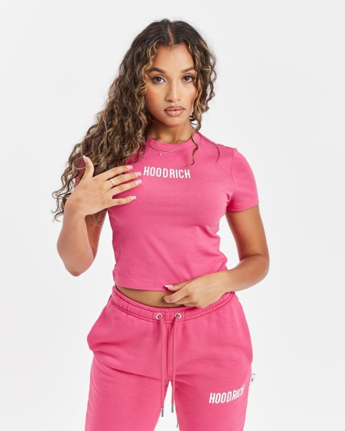 Og Stormfitt T-skjorte Rosa/hvit Hoodrich